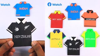 Let's Make Awesome Cricket Jersey From Paper | Easy paper craft ideas | How to make cricket jersey