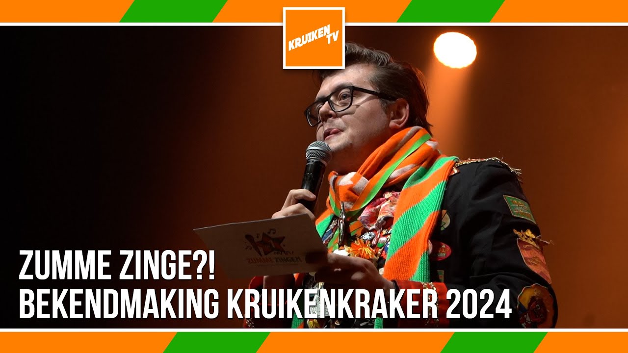 Bekendmaking KruikenKraker 2024 - Zumme Zinge?! in Kruikenstad - KruikenTV