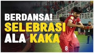 SELEBRASI UNIK ARKHAN KAKA SAAT CETAK GOL UNTUK TIMNAS INDONESIA U-17 KONTRA PANAMA