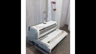 中古]手動ダブルリング製本機 ツインループ製本機 WireBinder3 WB340