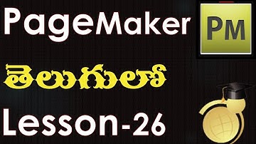 PageMaker Element Menu Masking options Lesson 26 in Telugu