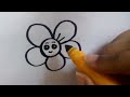 How to draw a simple flower  tamilnewart