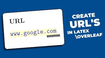 How to create Clickable Urls in Latex Overleaf