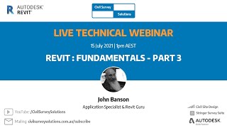 Webinar: Revit Fundamentals - Part 3