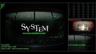 After effects template - Matrix Monitors