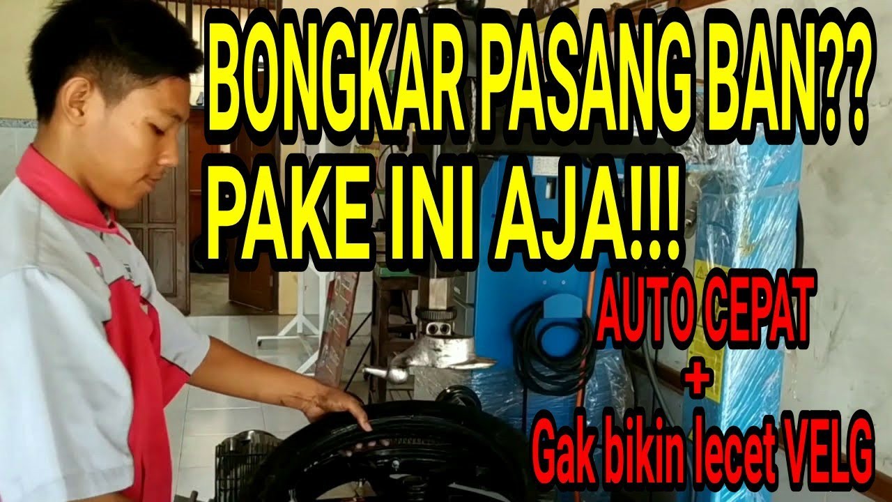  Cara  menggunakan  tyre changer Alat buka ban mesin 