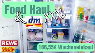 Food Haul + DM Haul XXL | 166,55€ Wocheneinkauf | #dmdeutschland #rewe #netto #cleangang