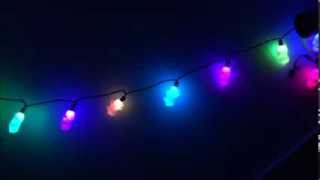 ghost lights string halloween led changing