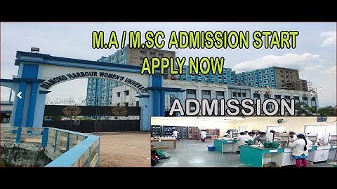 P.G. ADMISSION 2021 :DIAMOND HARBOUR WOMENS UNIVERSITY
