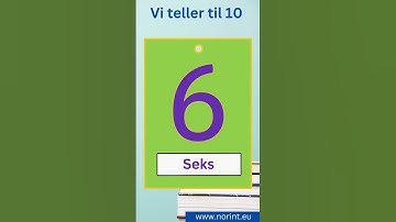 Learning Norwegian - Learn numbers 1-10 | Vi lærer å telle til ti på norsk.