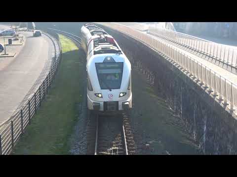 Stadler GTW 2/6 Trein Arriva Aankomst Harlingen Haven 19-01-2019