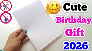 😍 White Paper 😍 Birthday Gift Idea 2026 • how to make birthday card • birthday card for bestfriend 