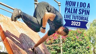 How I Do A Palm Spin "Live Tutorial 2023 Parkour" screenshot 1