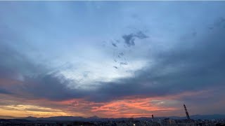 2020年11月1日 夕焼け空 タイムラプス