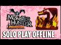 MONSTER HUNTER FREEDOM - TREINANDO NO CRIMSON FATALIS SOLO PLAY