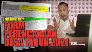 Cara Pengisian Form Perencanaan Desa Tahun 2021 | Virtual IST