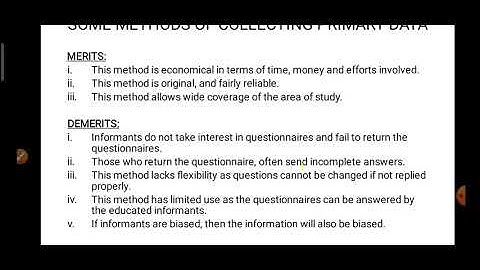 CLASS 11- ECONOMICS- INFORMATION THROUGH QUESTIONNAIRE AND SCHEDULES.