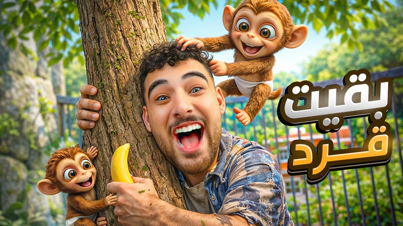 قررت أكون قرد في الحياه الحقيقيه لمده يوم كامل 🐵😂