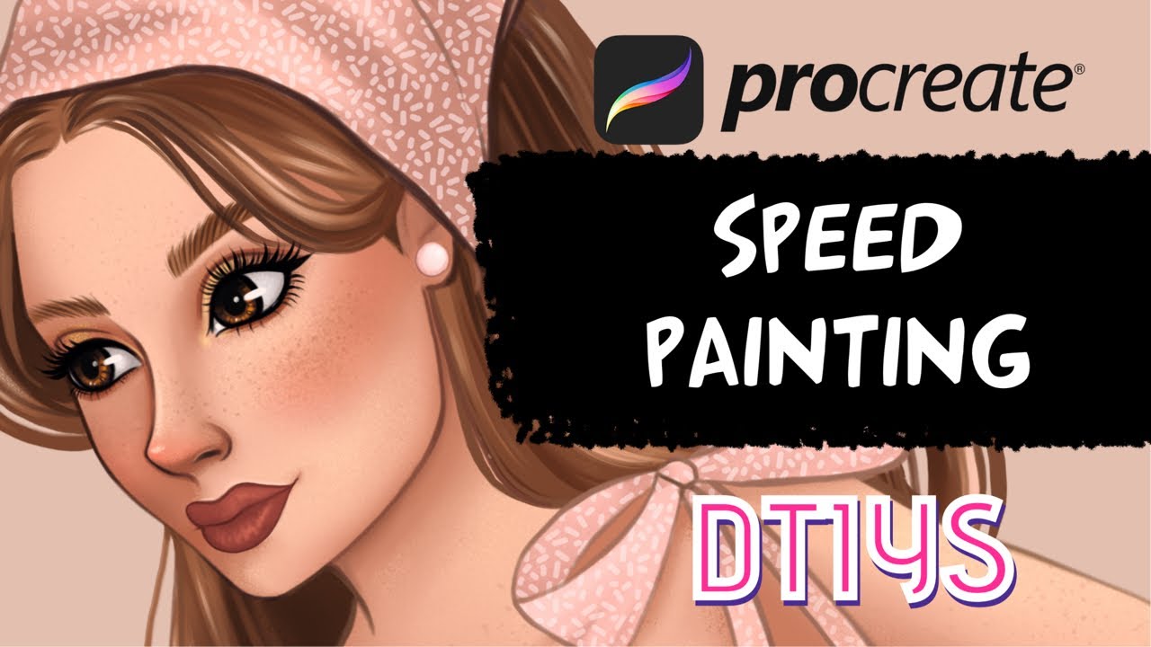 DTIYS PROCREATE DRAWING TIME LAPSE - YouTube