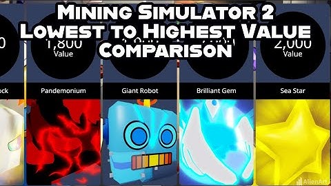 🤖 MINING SIMULATOR 2 VALUE COMPARISON LOWEST TO HIGHEST VALUE