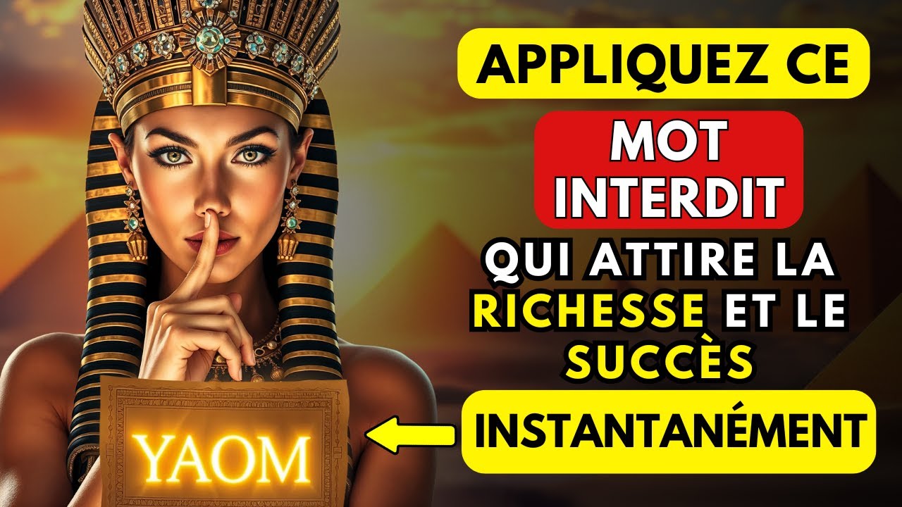 UTILISEZ CE SEUL MOT, MAIS NE LE RÉVÉLEZ À PERSONNE : ATTIREZ BEAUCOUP D'ARGENT | RITUEL ÉGYPTIEN