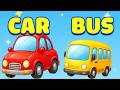 Learn 10 Vehicles in English | Interactive Quiz for Kids