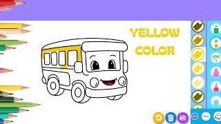 Coloring Bus - The Cute Bus