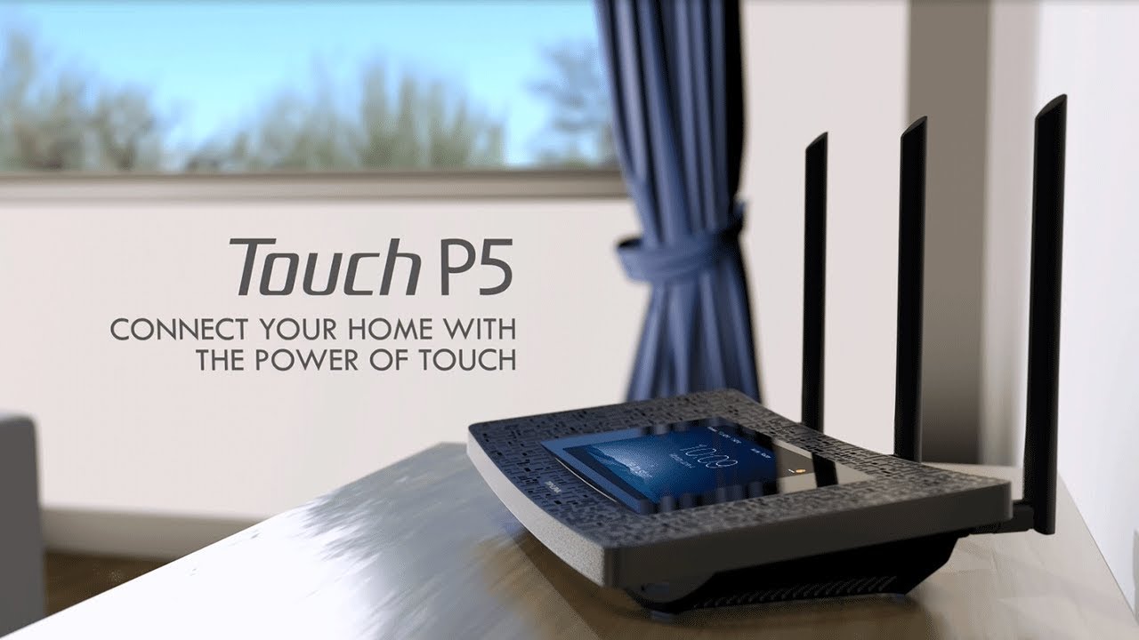 TP Link AC1900 Touch P5 Touchscreen Wi Fi Gigabit Router - YouTube