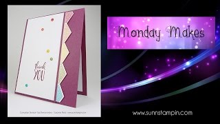 Rainbow border featuring Stampin' Up! Products