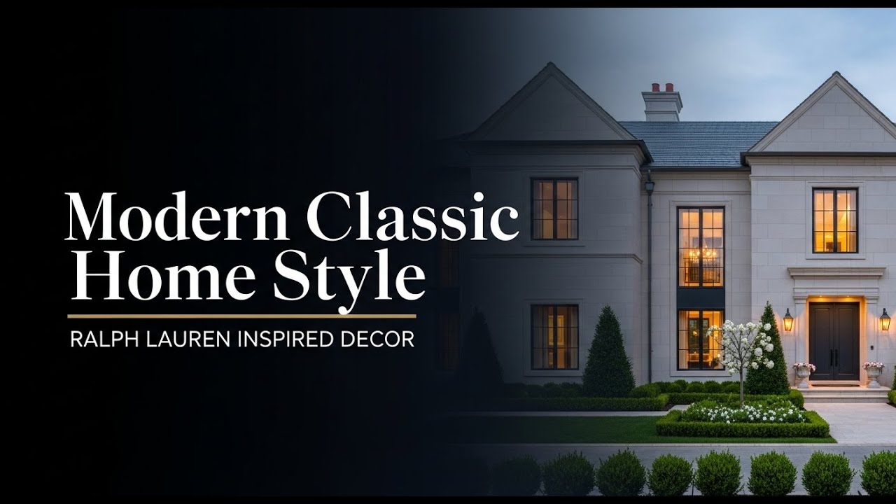 Modern Classic Home Style | Ralph Lauren Inspired Decor