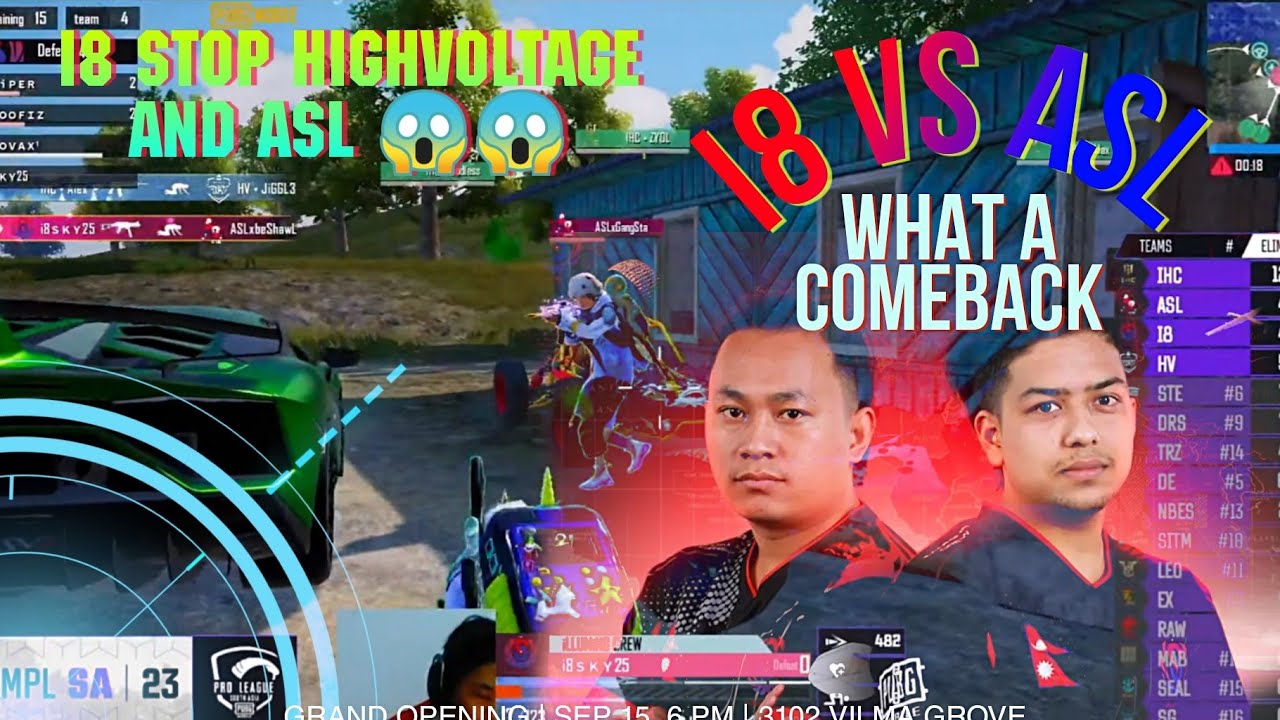 i8 stopped Asl and Hv 😱🔥 PMPL South Asia 2023 pubg mobile