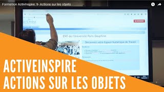 Formation Activinspire 9- Actions Sur Les Objets