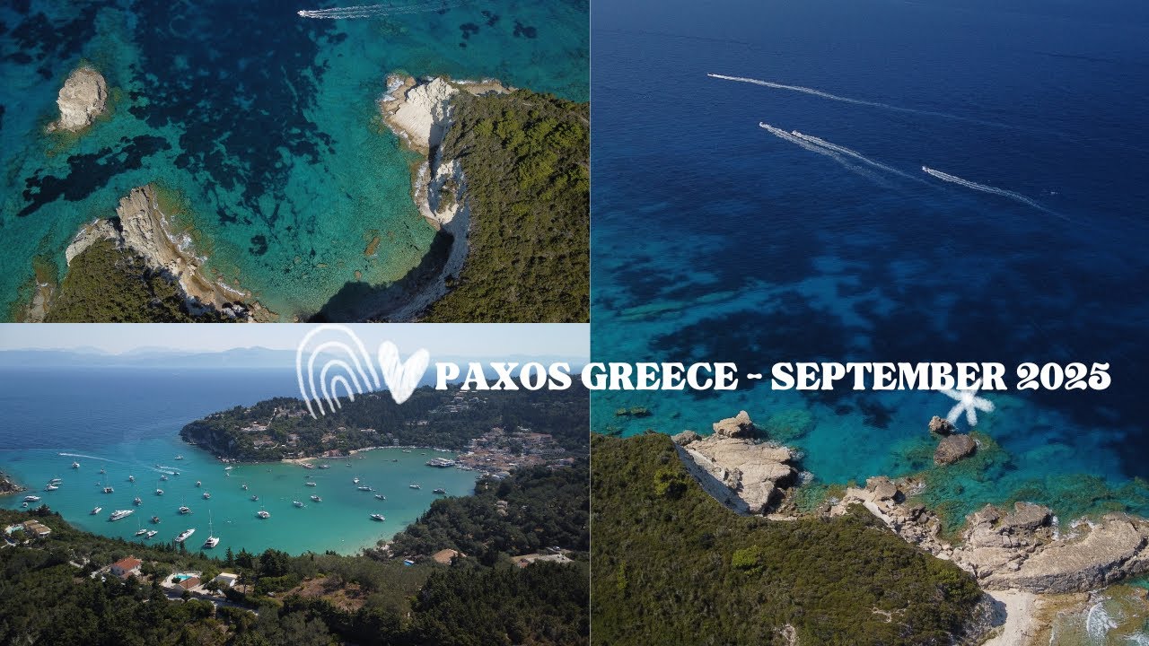 Paxos,  Greece drone footage