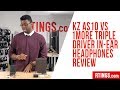 KZ AS10 vs 1More Triple Driver In-Ear headphones – RTINGS.com