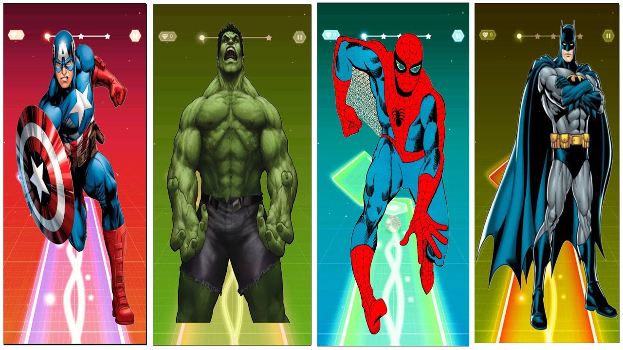 “Spider-Man, Hulk & Friends Play Tiles Hop (Crazy Combo Edition)”