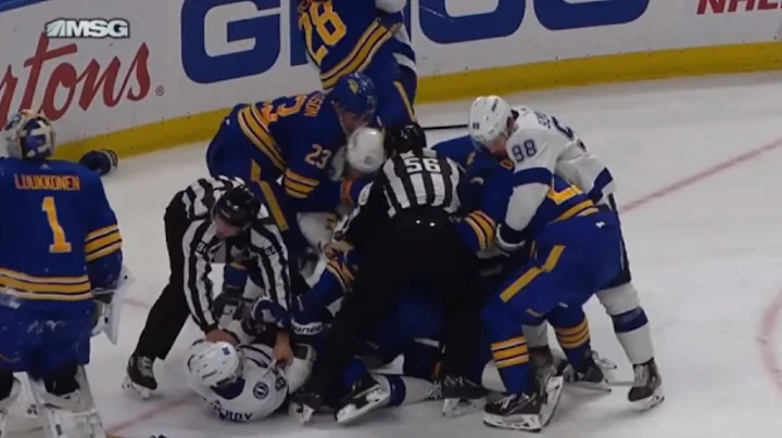 Scrum Ensues After Nikita Kucherov Makes Contact W...