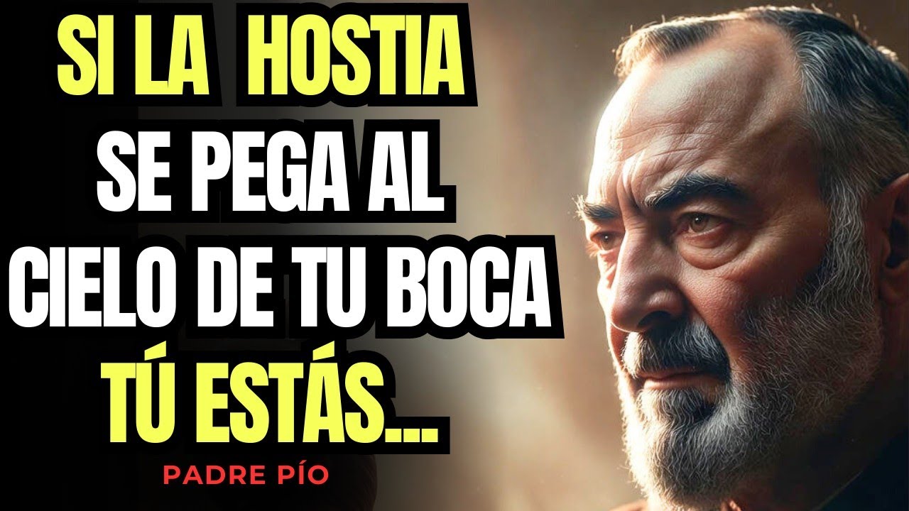 La mayoría de los católicos no lo sabe, pero cuando la hostia se pega al paladar significa…