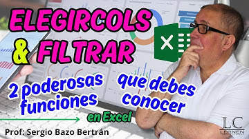 FILTRAR + ELEGIRCOLS en Excel: Selecciona SOLO lo que NECESITAS en 5 ejercicios prácticos