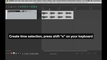 1: Basic Audio Editing - Two-Minute (or so) Tutorials for Reaper DAW