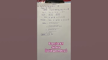 #previousyearquestions #bsc #exercise #solidgeometry #mathematics #examples #sphere #mdu #gurugram