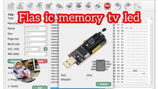 Cara flas ic memory tv led  || mini progammer ch341a  #memorytv #software #firmwareupdates screenshot 2