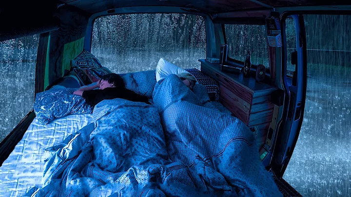 Rain Sounds for Sleeping - Soft Rain & Thunder Sounds on Cozy Car for Relax, Deep Sleep, Heal Stress
