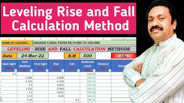 How to calculate rise and fall method in surveying I structural survey I #leveling #surveying