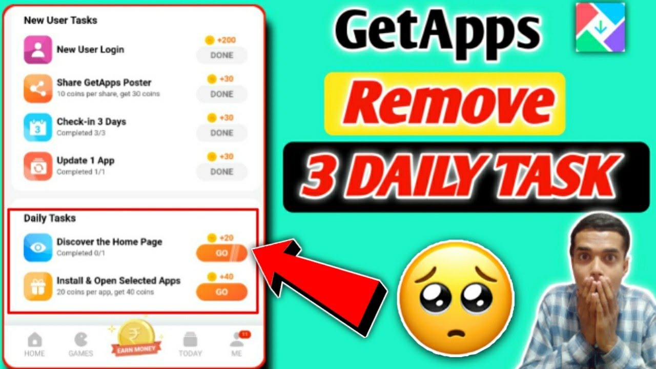 GetApps New Update Getapps Remove 3 Daily Task 😭😠 Mi Getapps Daily