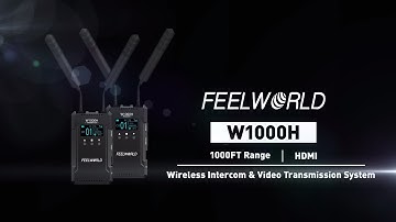 FEELWORLD W1000H Wireless Transmitter and Receiver 1000FT 0.08s HDMI IN/OUT for Filmmakers
