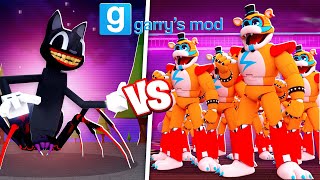 EXÉRCITO DE ANIMATRONICS VS CARTOON CAT ARANHA QUEM GANHA ?🤔Garrys mod