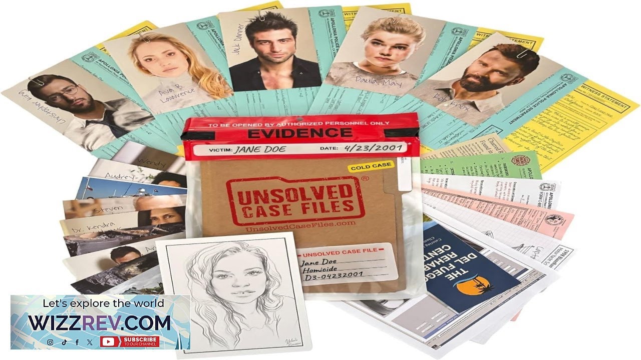 Unsolved Case Files Doe Jane Cold Case Murder Mystery Game - YouTube