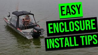 Boat Enclosure Install, Setup, Maintenance Tips (EASY SETUP)