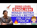 WOULD + RATHER (WOULD+ BETTER) Basic English Online | Day - 41| Sbexam Classes