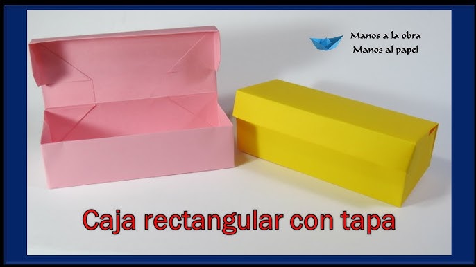 TUTORIAL: Caja de cartón con tapa - canalHOGAR